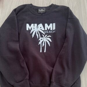 Alla Berman Miami Beach Palm Sweatshirt